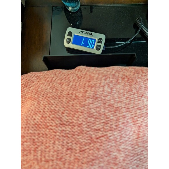 LL Bean Women’s Knit Sweater Red 100% Cotton Marled Tight Knit Cabincore Sz L - Picture 10 of 10